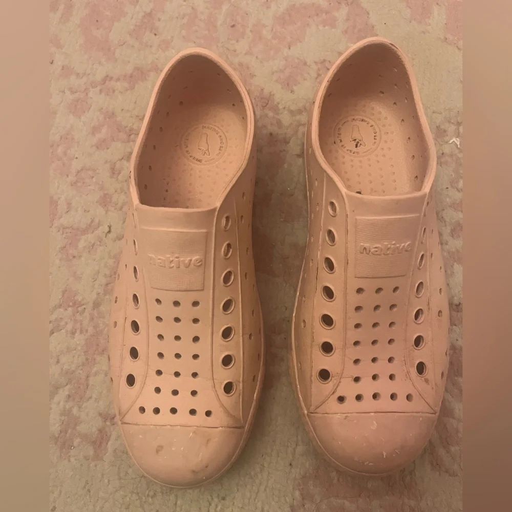 Native Blush/Beige Perforated Slip-Ons